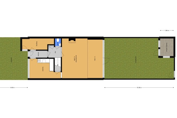Floorplan - Mathijsenstraat 42, 2035 CN Haarlem